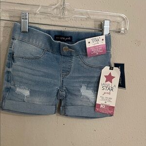 Vanilla Star Light Blue Denim Shorts